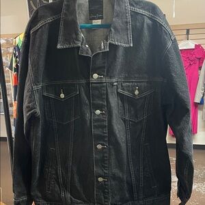 Sean John Black Denim Trucker Jacket – XXL – 100% Cotton- Vintage Y2K